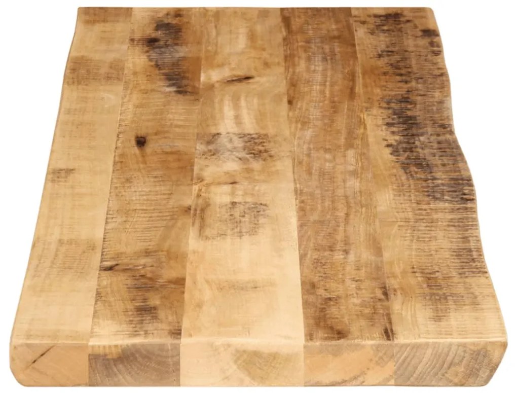 Tampo de mesa c/borda viva 110x40x2,5cm mangueira áspera maciça