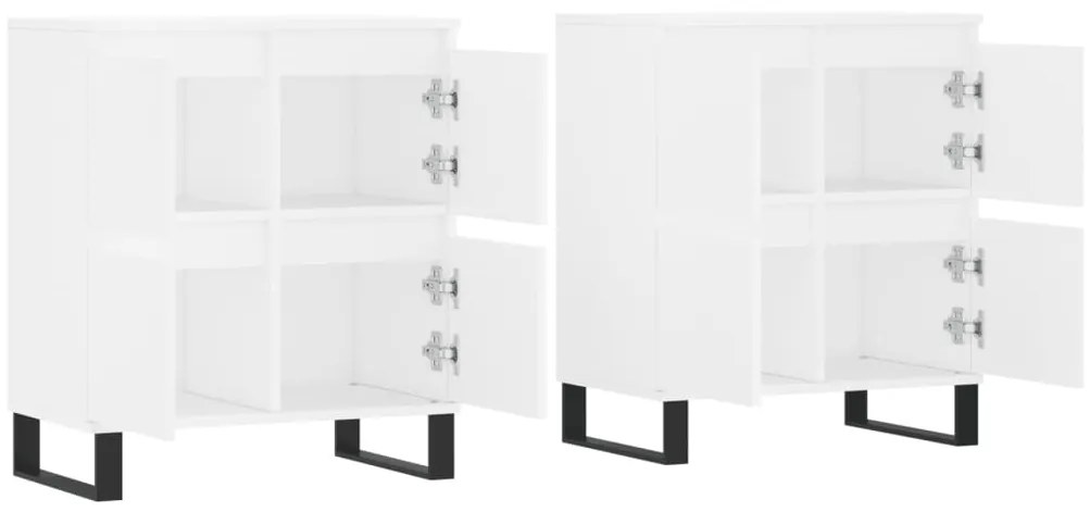 Aparadores 2 pcs derivados de madeira branco