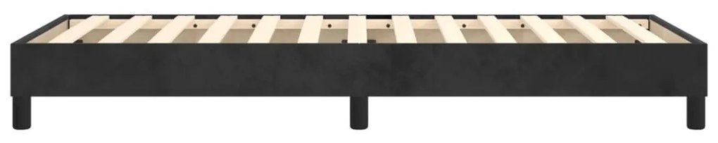 Estrutura de cama 90x200 cm veludo preto
