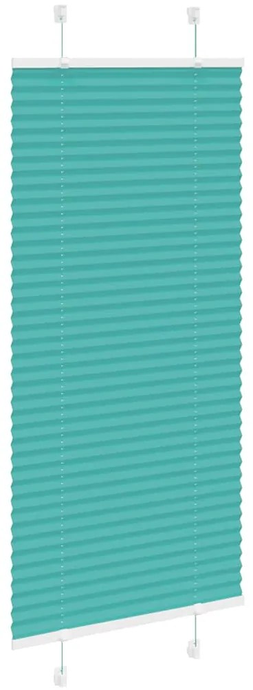 Gasolina verde Plissada Cega 60x150 cm Largura Tecido 59,4 cm