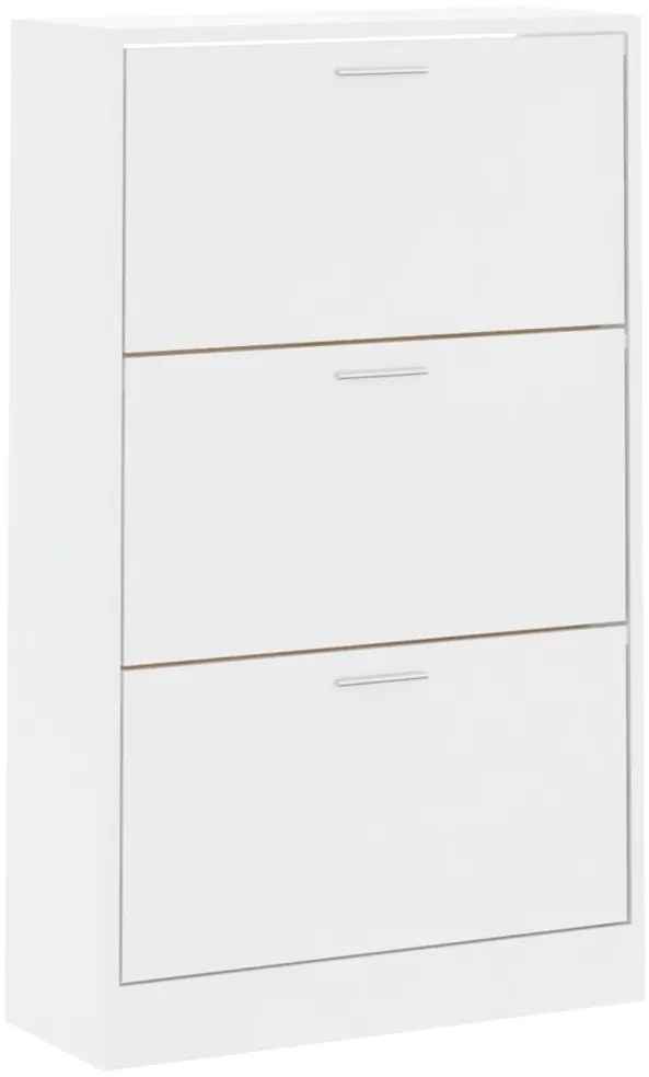 Sapateira 63x24x103 cm derivados de madeira branco brilhante