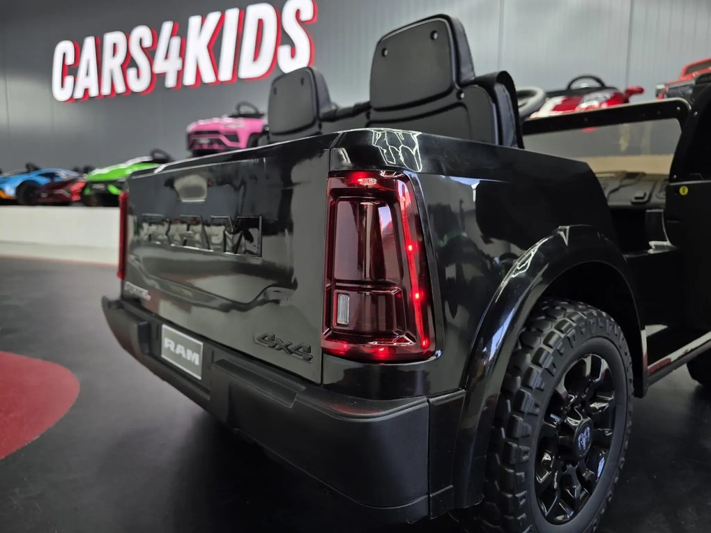 Carrinha Infantil bateria Dodge RAM 12V, Rodas EVA preto