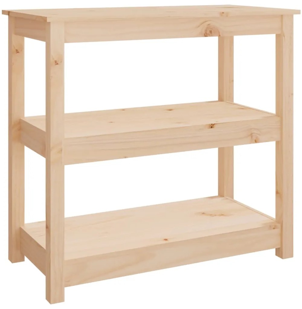 vidaXL Mesa consola 80x40x74 cm madeira de pinho maciço