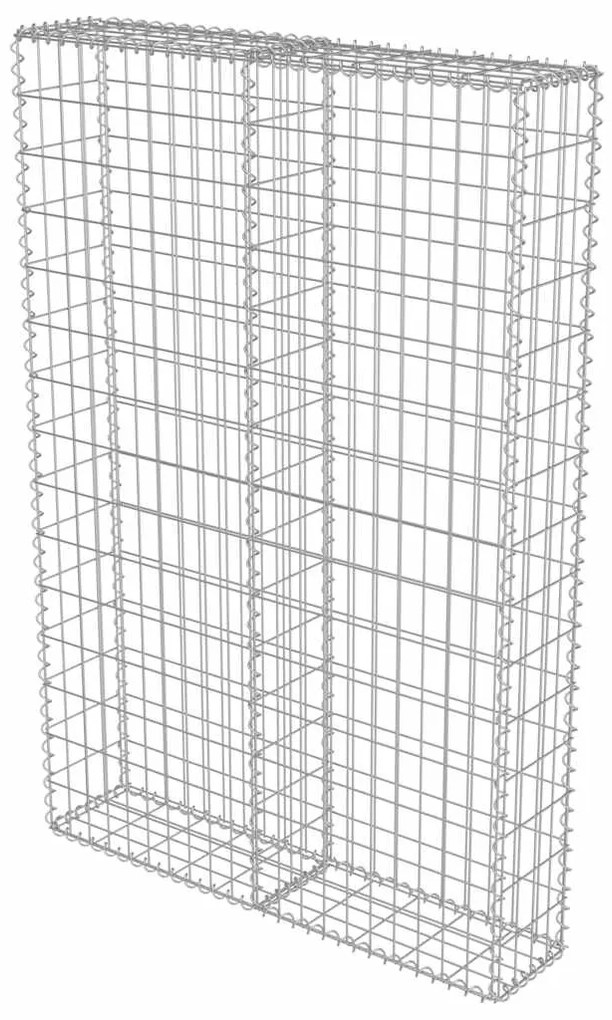 Muro gabião com tampas aço galvanizado 100x20x150 cm