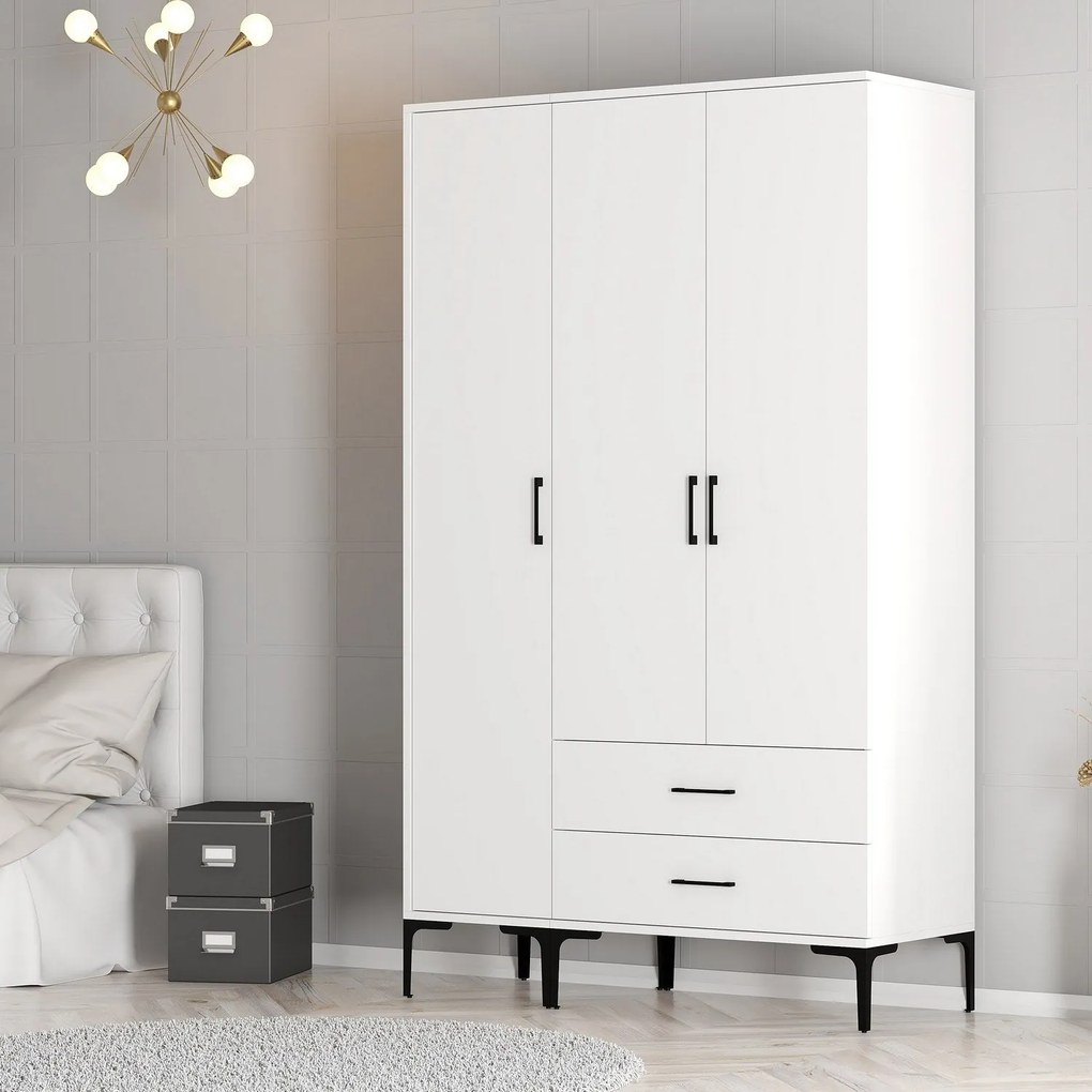 Guarda-roupa Kumsal ST – Branco – 120 cm x 47,5 cm x 201,4 cm