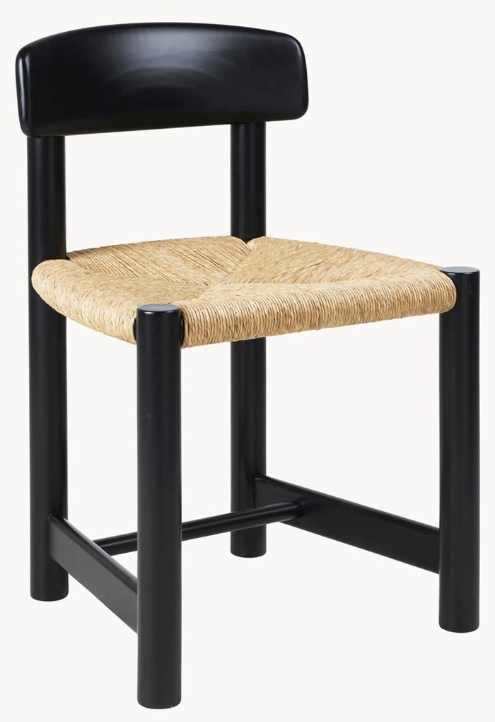 Cadeira de jantar em madeira de pinho artesanal Daumiller