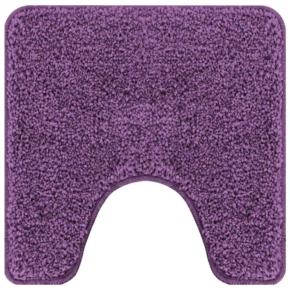 Conjunto de Tapetes de Banho em 3 Peças Roxo Polipropileno Antiderrapa