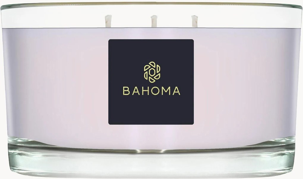 Vela perfumada artesanal de três pavios (urze selvagem, carvalho)