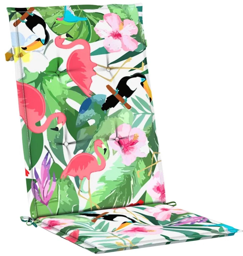Almofadões para cadeiras altas de jardim 2pcs tecido multicolor