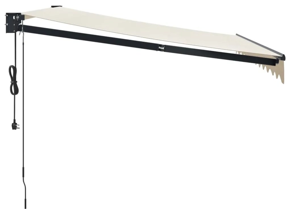 Toldo retrátil automático 3x2,5 m cor creme