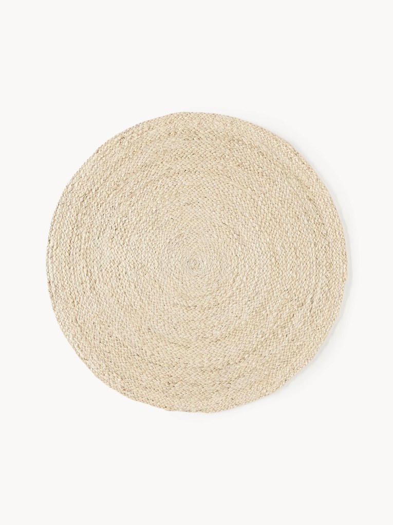 Tapete redondo em juta artesanal Sharmila