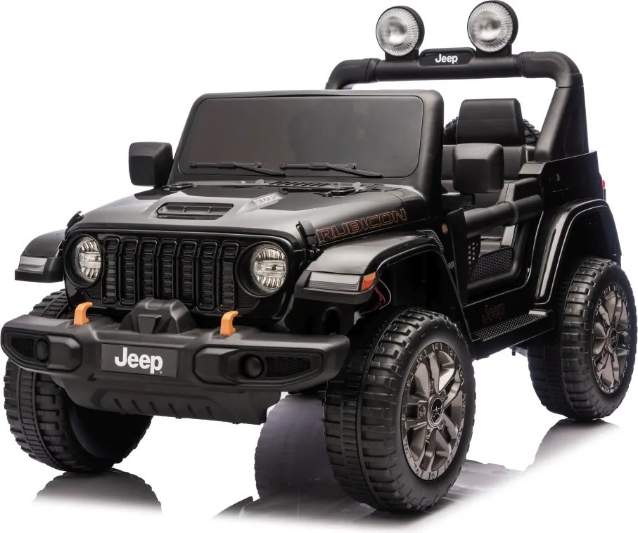 JIPE elétrico para Crianças Jeep Wrangler Rubicon LIFT  24V 4x4, Rodas de espuma EVA Preto