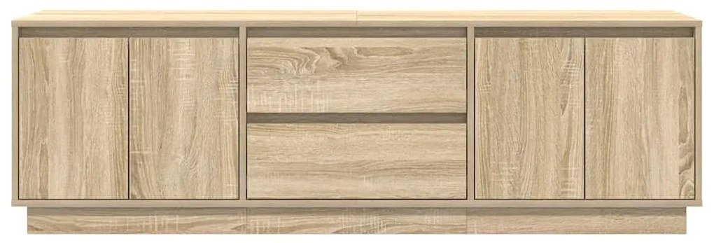 Móvel de TV com luzes LED 160,5x41x50 cm carvalho sonoma