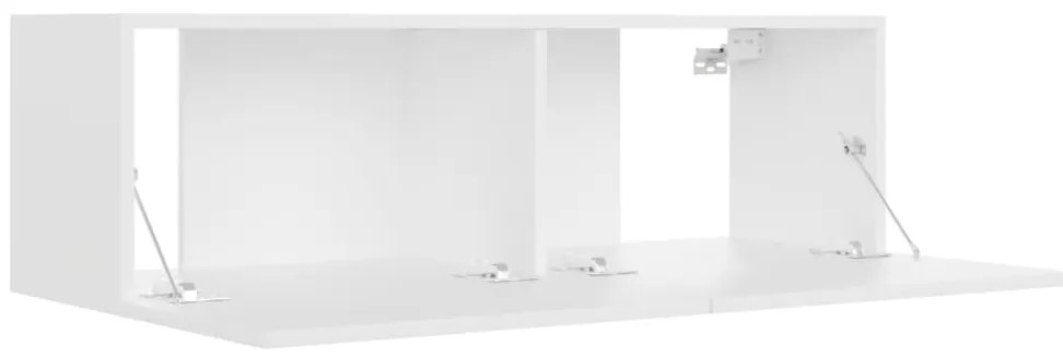 Móvel de TV 100x30x30 cm derivados de madeira branco