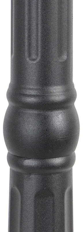 Lanterna de exterior rural preta IP44 - New Orleans 3