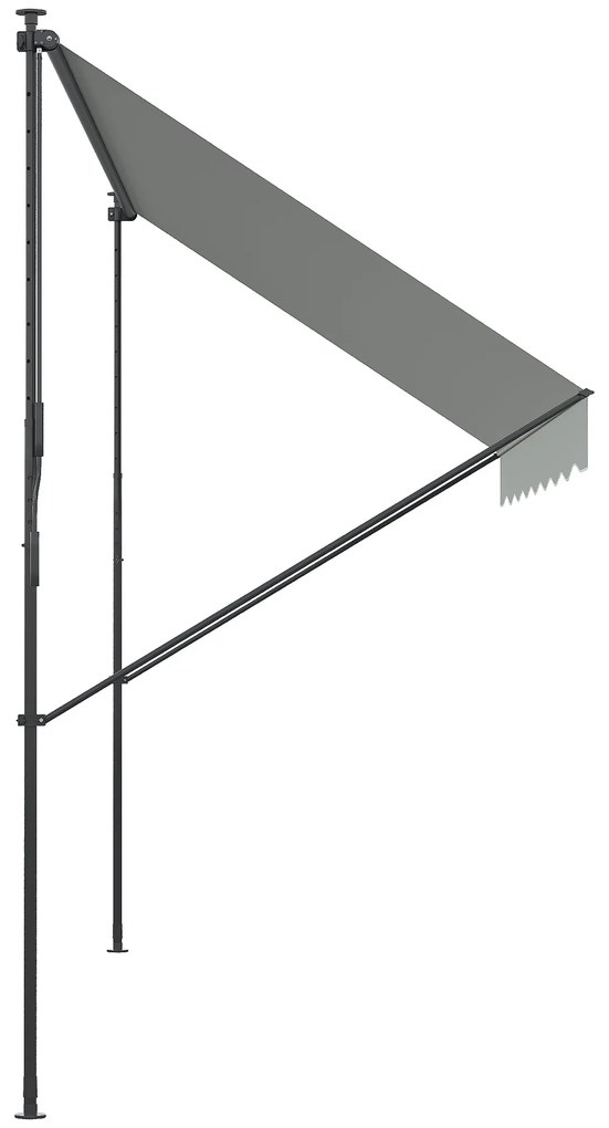 Toldo de Parede Manual Retrátil Ajustável – Modelo Nazaré – 300x170 cm
