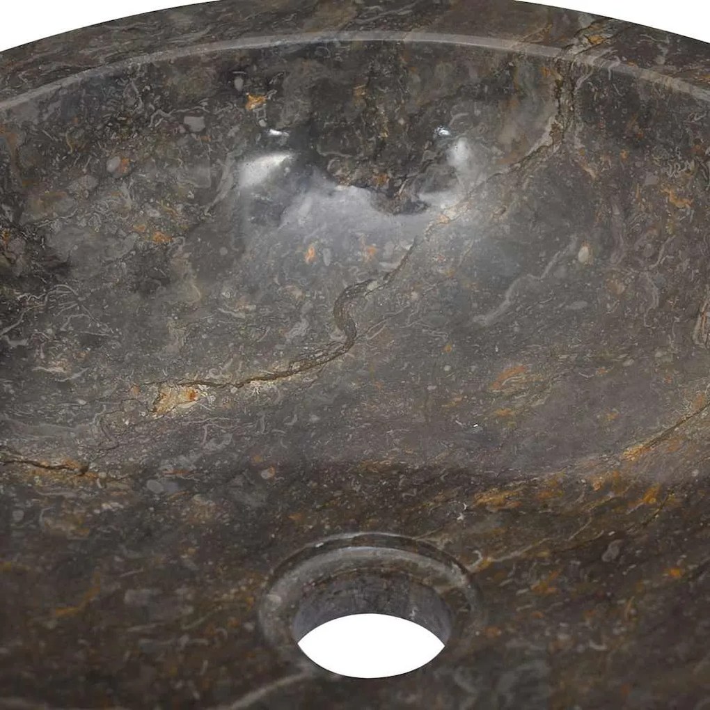 Lavatório Ø40x12 cm mármore cinzento