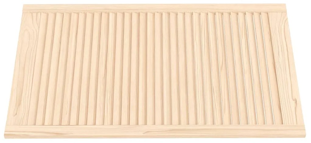 Portas de armário 4 pcs com design de persiana pinho maciço