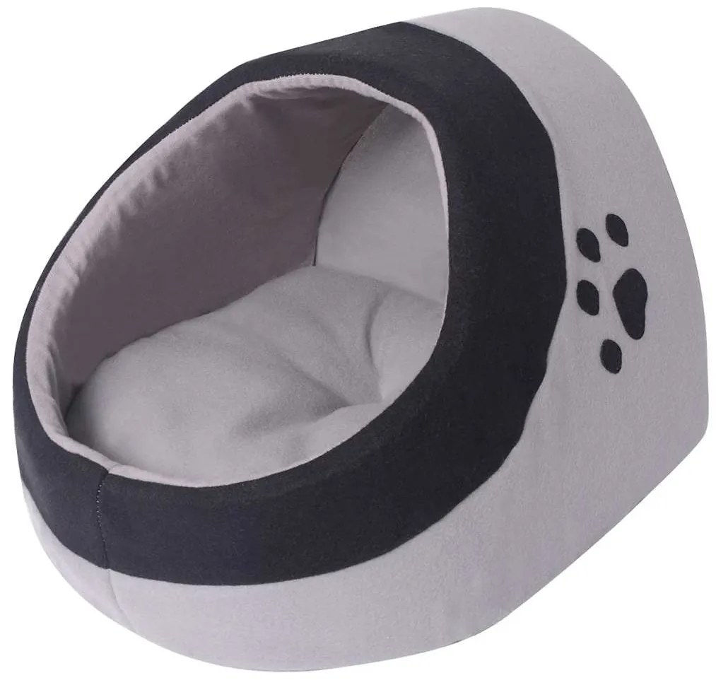 Ninho para gato cinzento e preto M