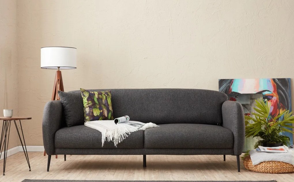 Sofá-cama 3 Lugares Venus – Antracite – 210 cm