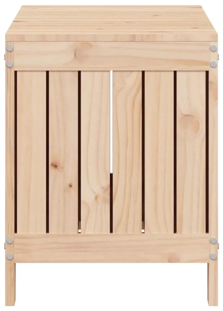 Caixa de arrumação jardim 76x42,5x54 cm madeira de pinho maciça