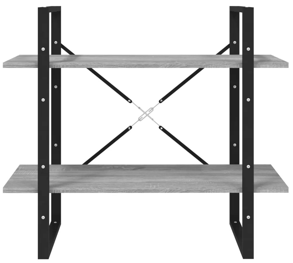 Estante 5 prat. 80x30x175 cm derivados madeira cinzento sonoma