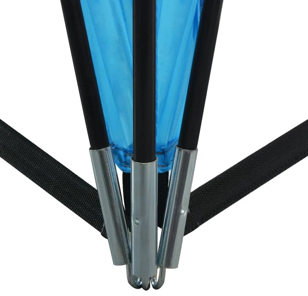 Tenda para festas arqueada 450x450x265 cm azul claro