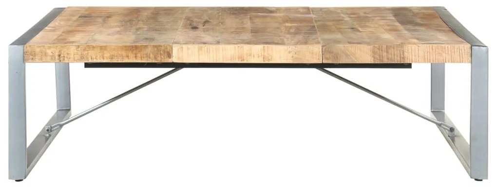 Mesa de centro 140x140x40 cm madeira de mangueira áspera
