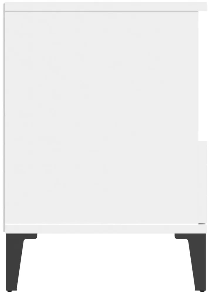 Mesas de cabeceira 2 pcs 40x35x50 cm branco