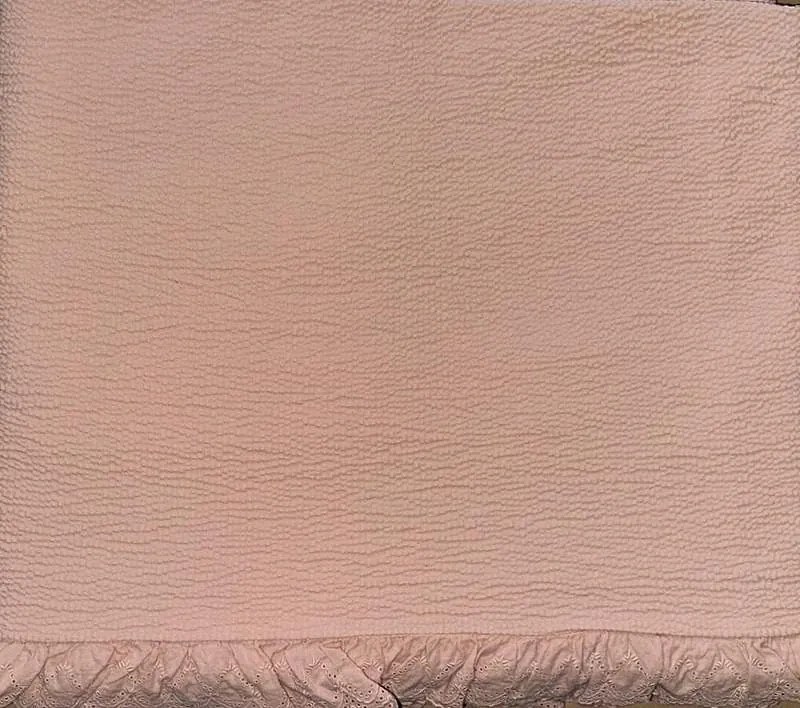 180x250 cm colcha de verao 100% algodão cor rosa palo P/ cama de 90 cm
