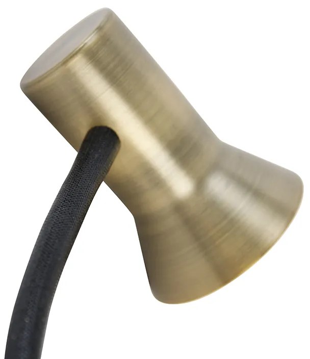 Candeeiro de parede bronze com braço flexível - Karin Flex Design,Moderno,Retro