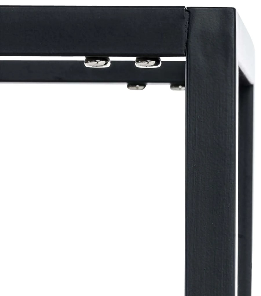 Suporte para lenha Hetta 25 x 40 x 150 cm Preto