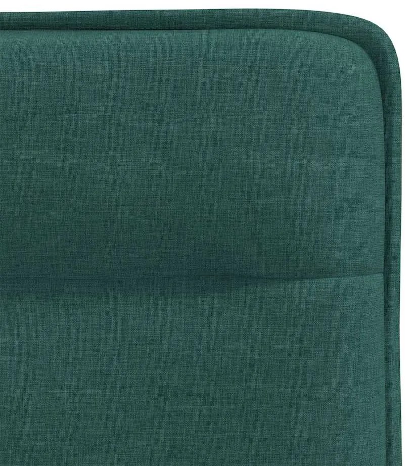 Cadeiras de jantar 6 pcs tecido verde-escuro