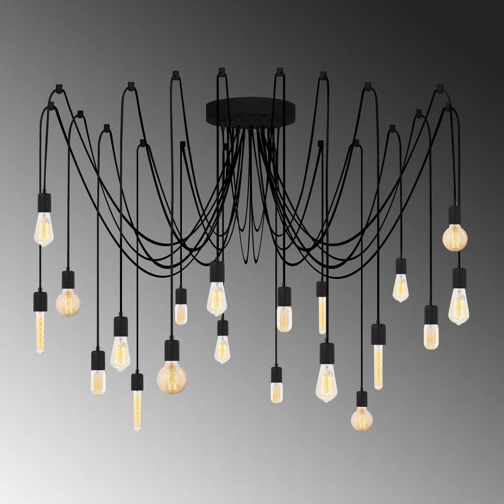 Chandelier Kabluni – Preto – 246 x 246 cm