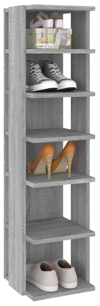 Sapateiras 2pcs 27,5x27x102cm derivados madeira cinzento sonoma
