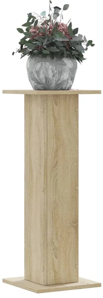 vidaXL Suportes p/ plantas 2 pcs 30x30x80 cm derivados de madeira