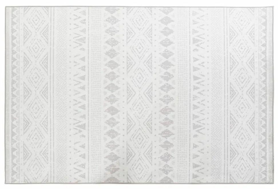 Tapete DKD Home Decor Cinzento Branco Ikat (120 x 180 x 0,4 cm)