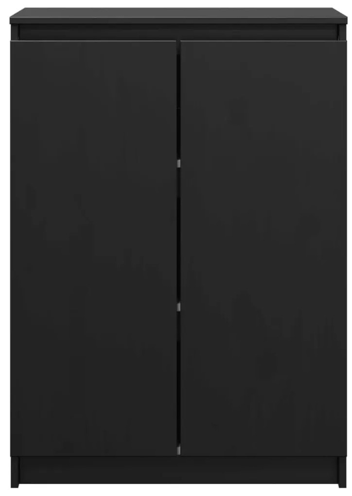 Aparador pinho maciço 60x36x84 cm preto