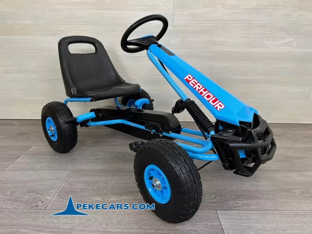 Kart a pedais para crianças PERHOUR Azul