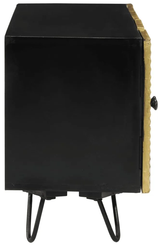 Móvel de TV 110x30x45 cm madeira de mangueira maciça