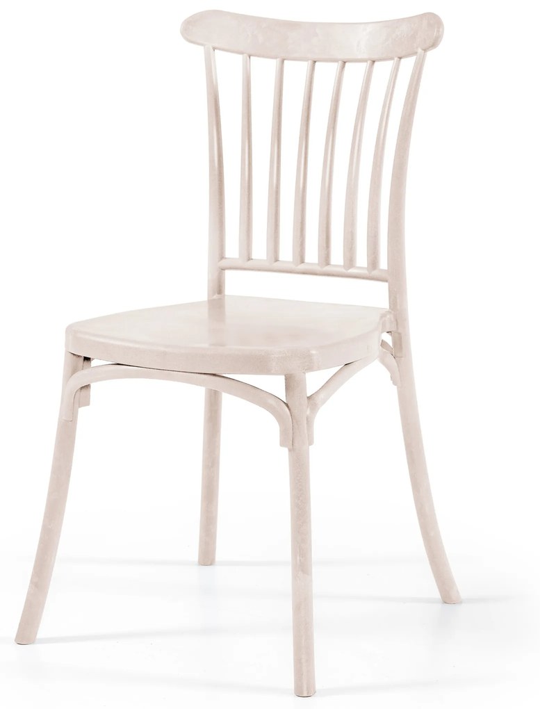 Cadeira HAVANA Bege Pastel - polipropileno com fibra de vidro - conjunto com 4 unidades