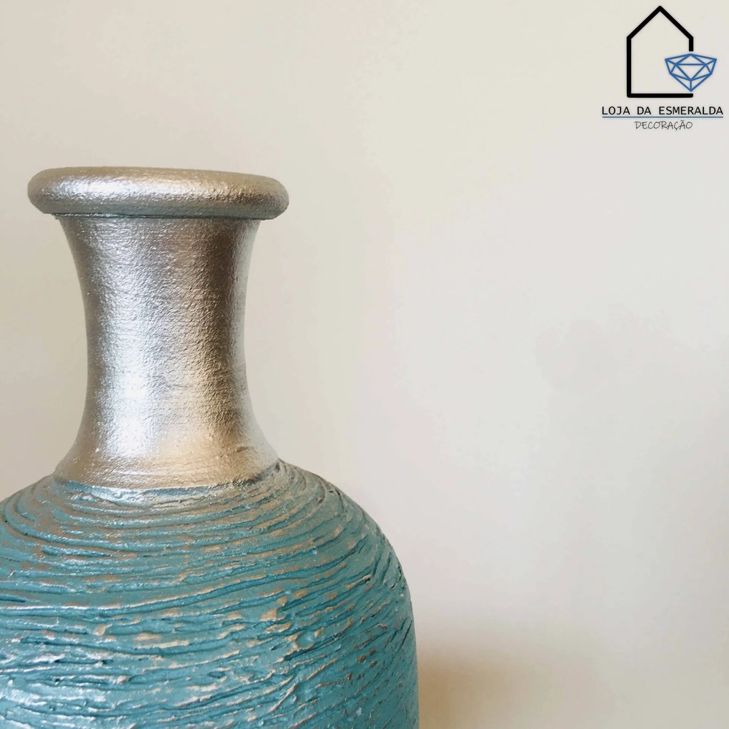 Jarra Azul Oceano | 11x11x30 CM