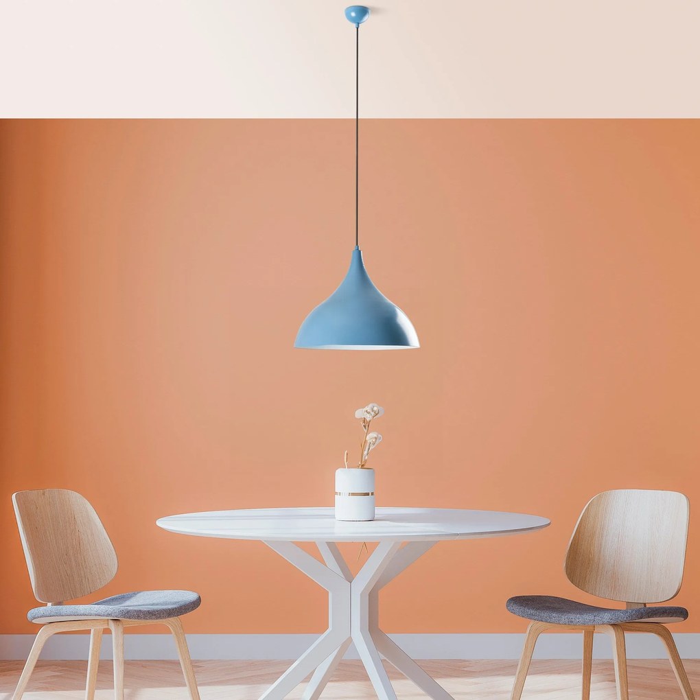 Candeeiro de Teto Bitlisim – Azul Claro – Ø41 h:35 cm