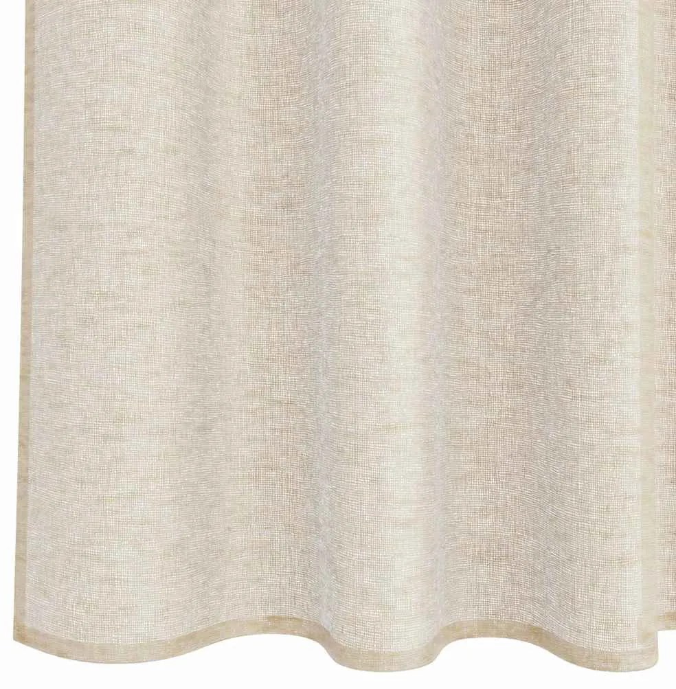 Cortinas com cortinas 2 pcs Areia 140 x 175 cm Poliéster