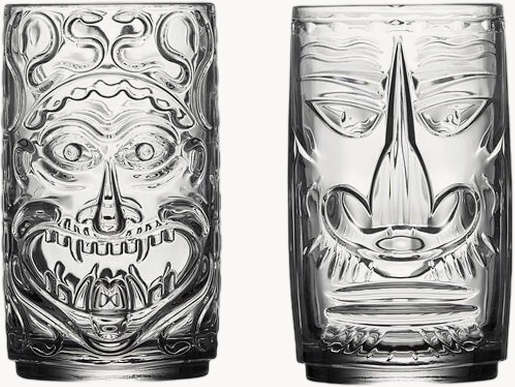 Copos de cocktail Tiki, conjunto de 4
