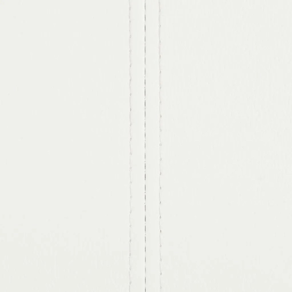 Cadeiras de jantar cantilever 2 pcs couro artificial branco