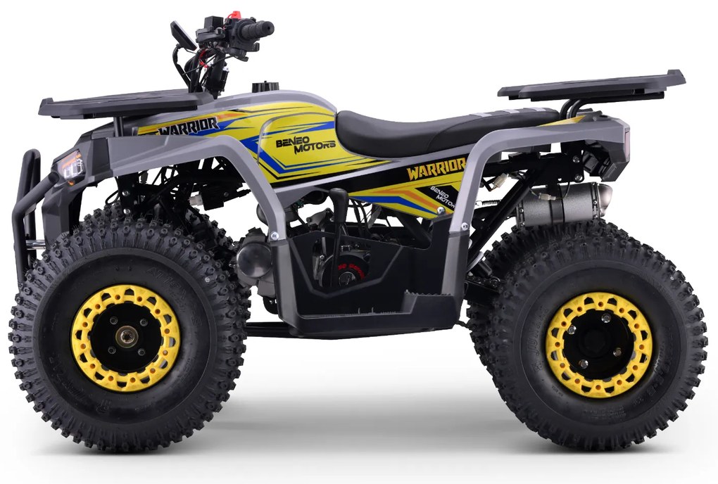 Moto 4 gasolina crianças Motors WARRIOR 125cc Amarela