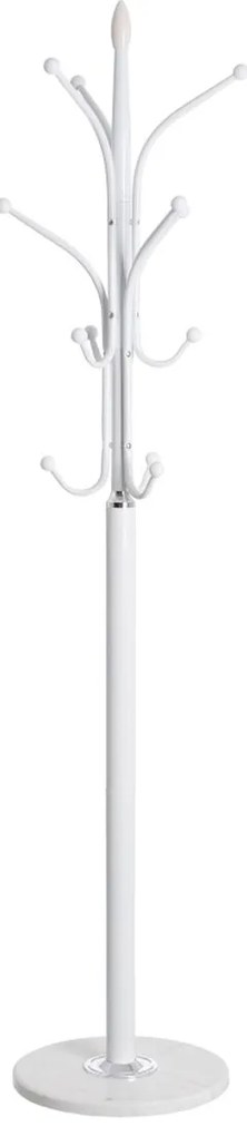 Staande Kapstok 37 X 37 X 179 cm Metal Branco Mármore