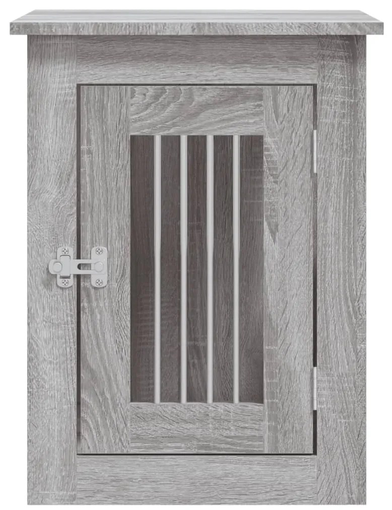 Móvel casota para cão derivados de madeira cinzento sonoma