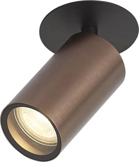 Foco embutido moderno bronze escuro GU10 50mm IP44 - Chels